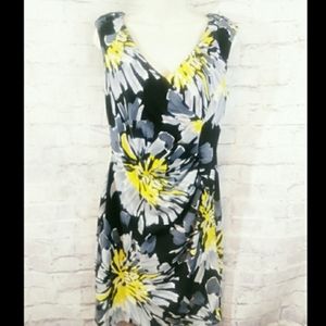 ADRIANNA PAPELL Floral Sheath Dress Size 8P